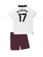 Manchester City Kevin De Bruyne #17 Venkovní dres pro děti 2023-24 Krátký Rukáv (+ trenýrky)